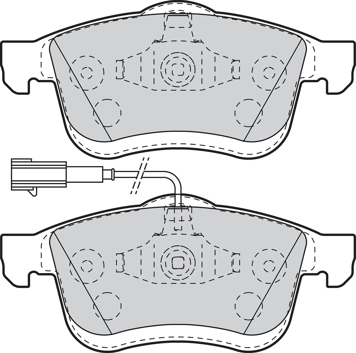 Jeu de 4 plaquettes de frein VALEO ref. 302109